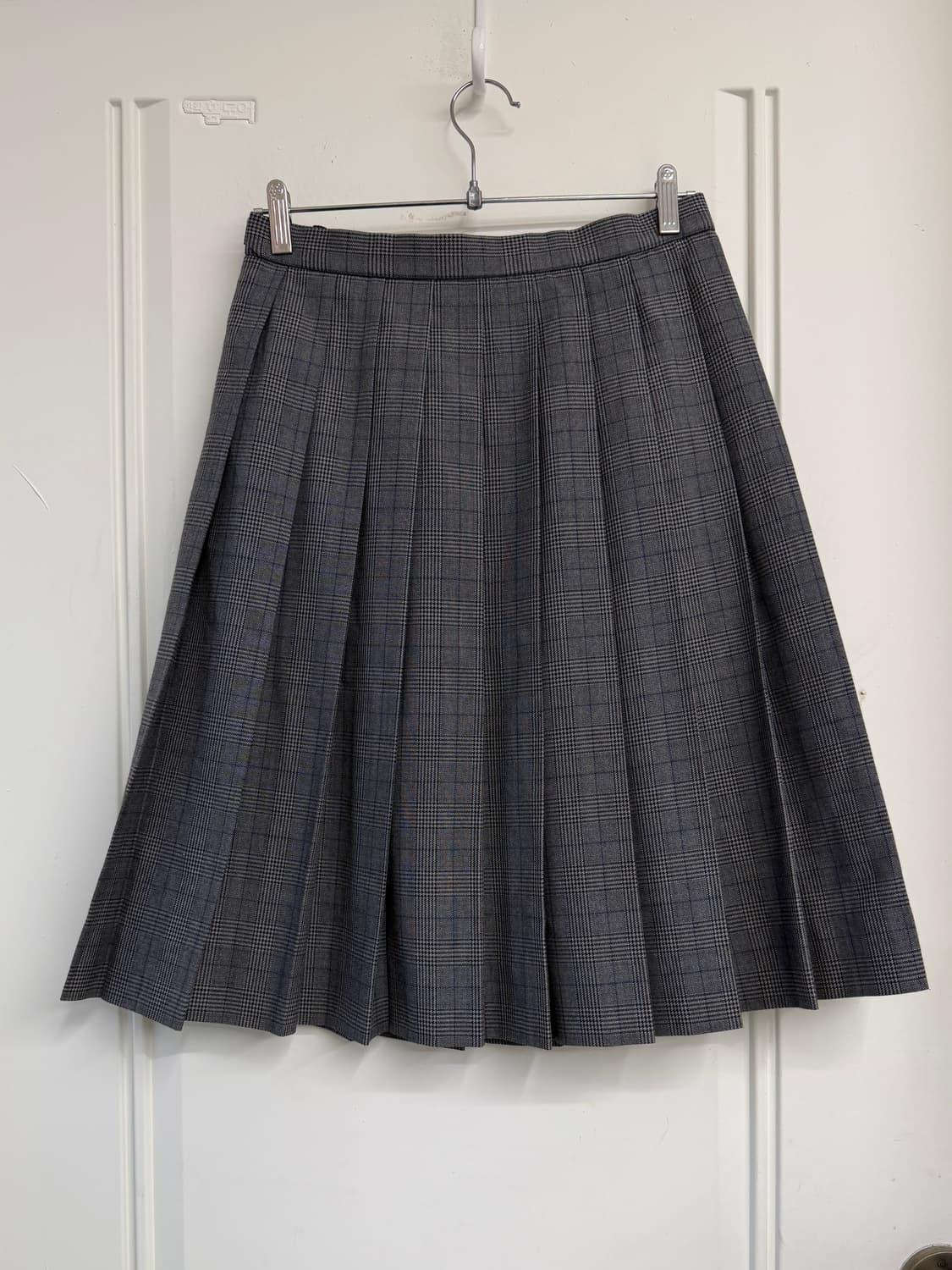 일본빈티지 그레이 체크 핀턱 스커트 (교복) 상품이미지7