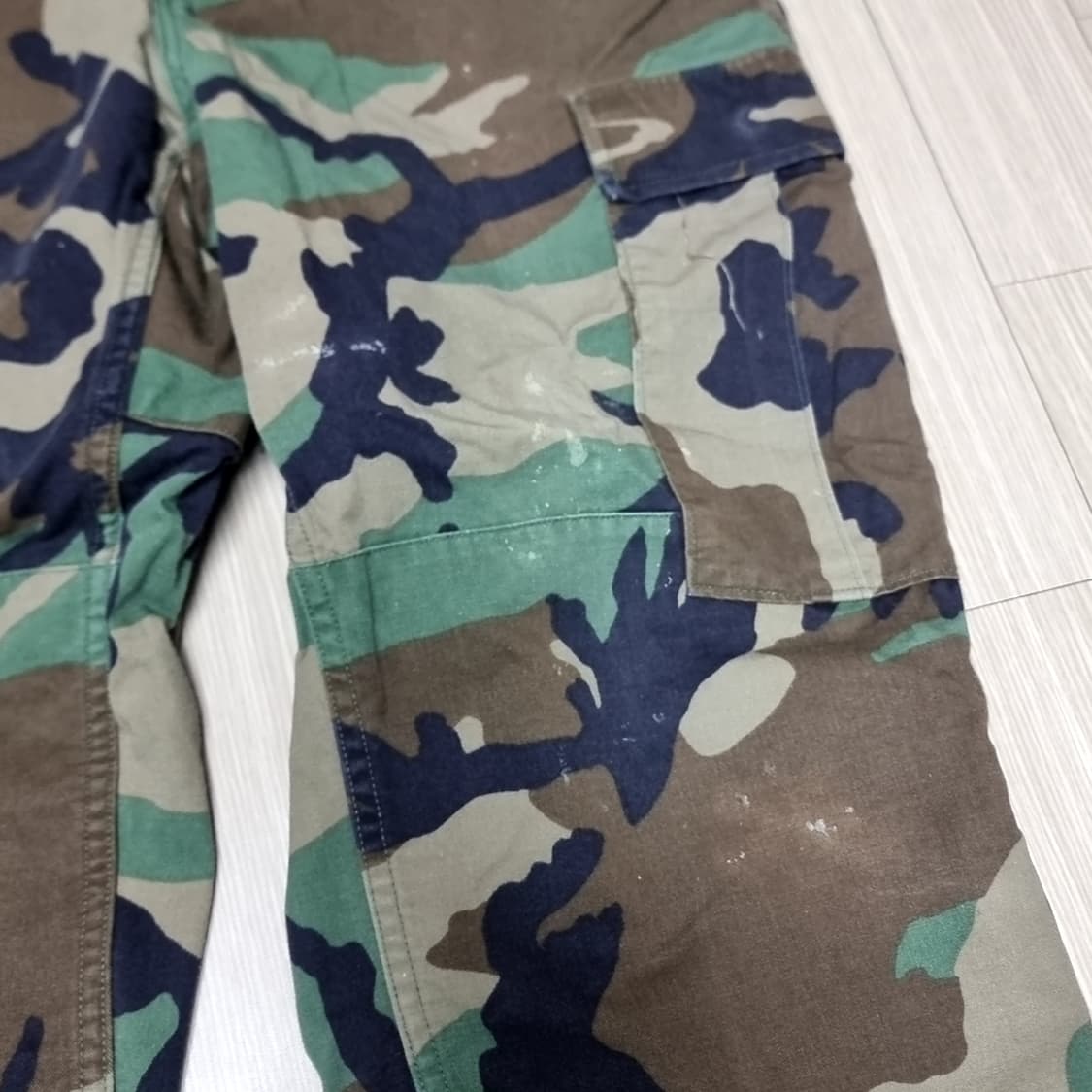 미군 밀리터리 오리지널 카고 바지 우드랜드 패턴(ms) 상품이미지4
