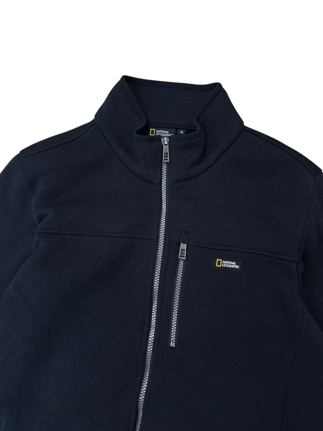 내셔널지오그래픽 니트집업 블랙 (XL) 상품이미지3