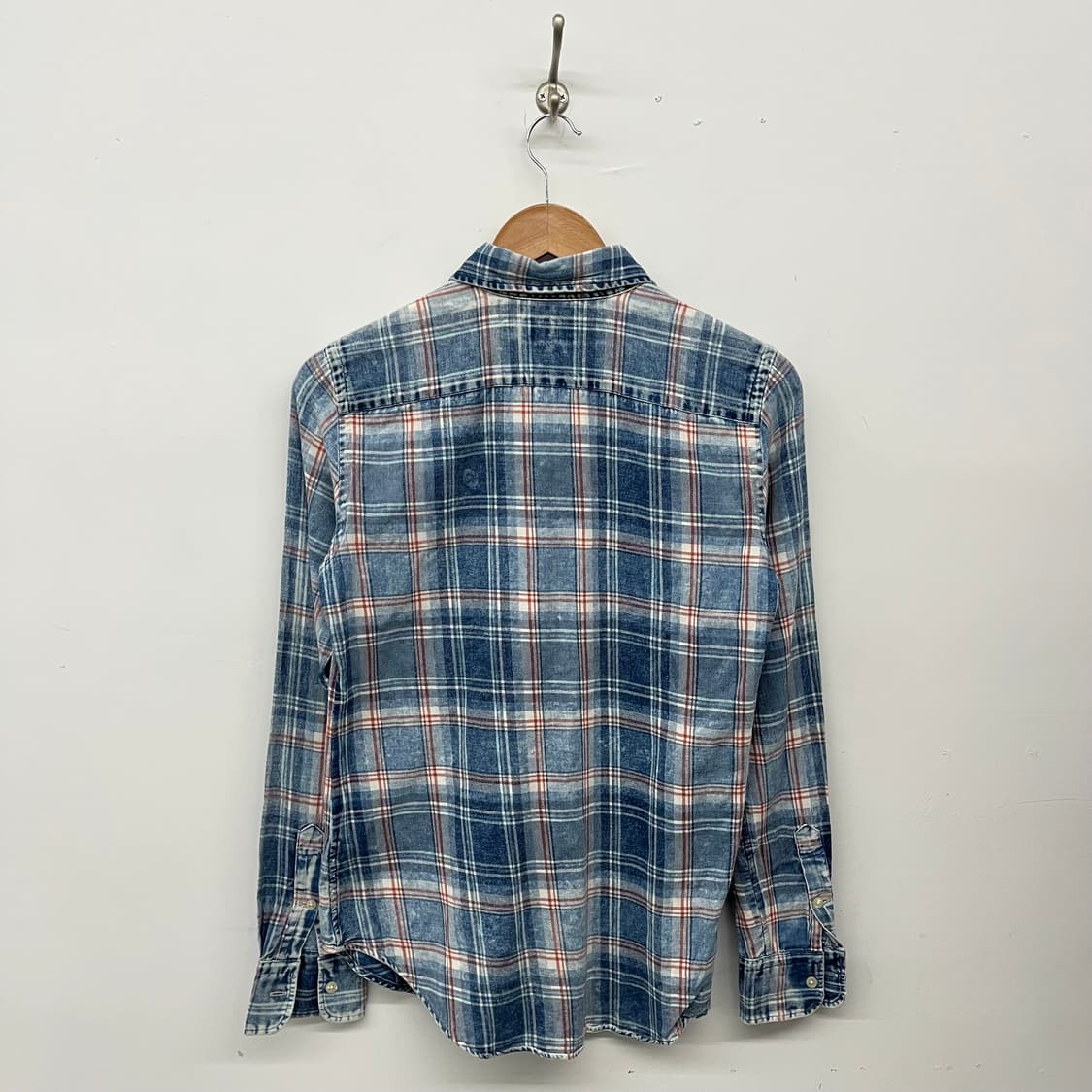 폴로 빈티지 체크셔츠 남XS 상품이미지5