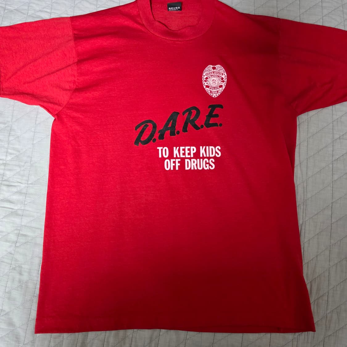 [XL] 90s 빈티지 DARE 티셔츠 레드 ver. 스크린스타 레드 상품이미지1