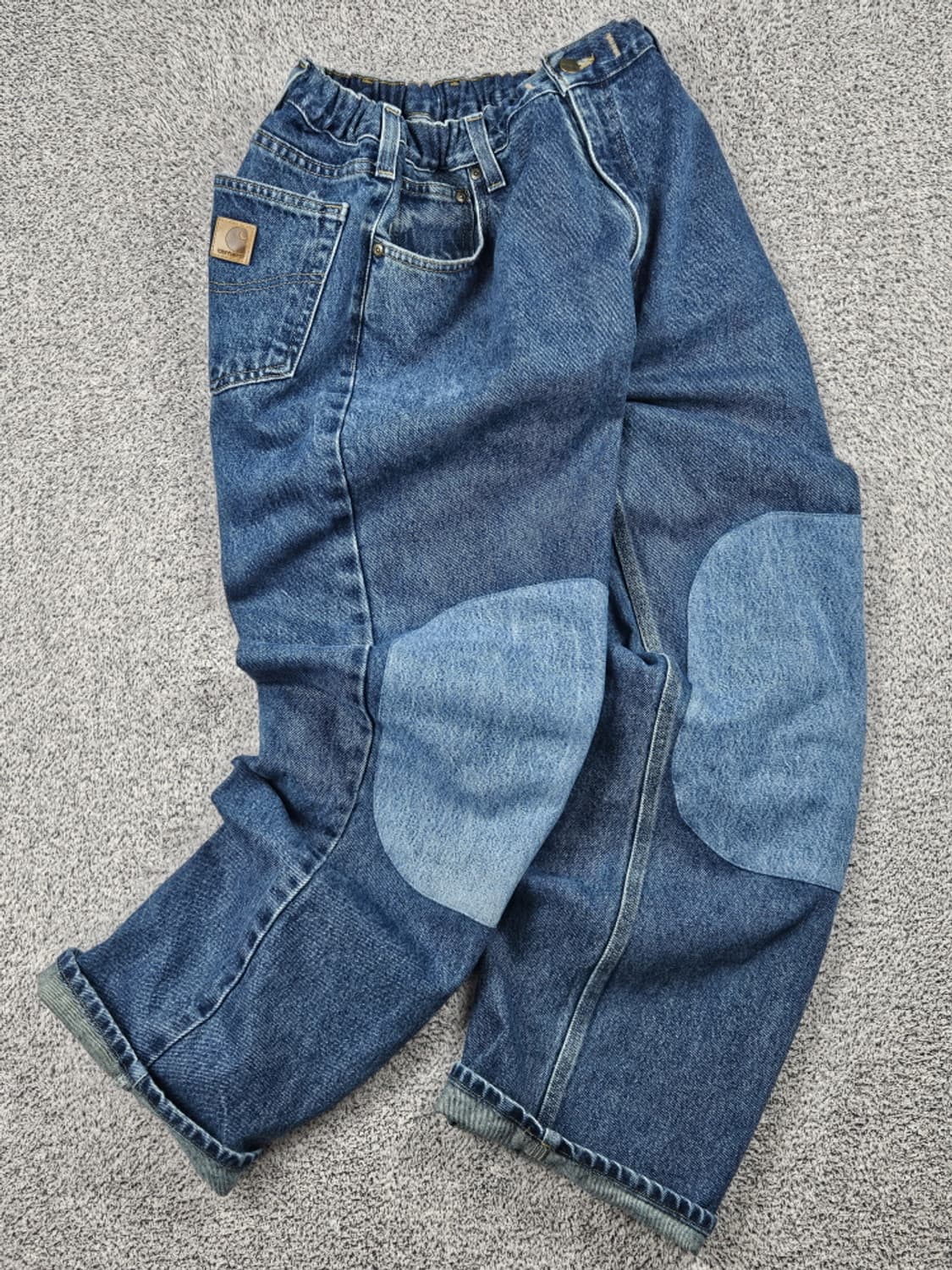 칼하트 밴딩 패치드 커스텀 데님 워크팬츠 (40X30) / 10347 상품이미지1