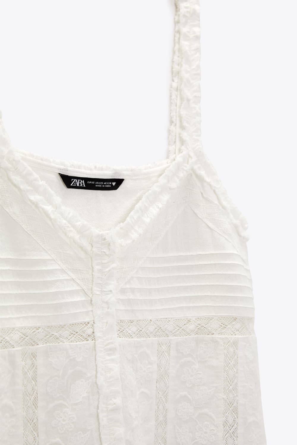 ZARA 자라 EMBROIDERED TOP 자수 탑 상품이미지3