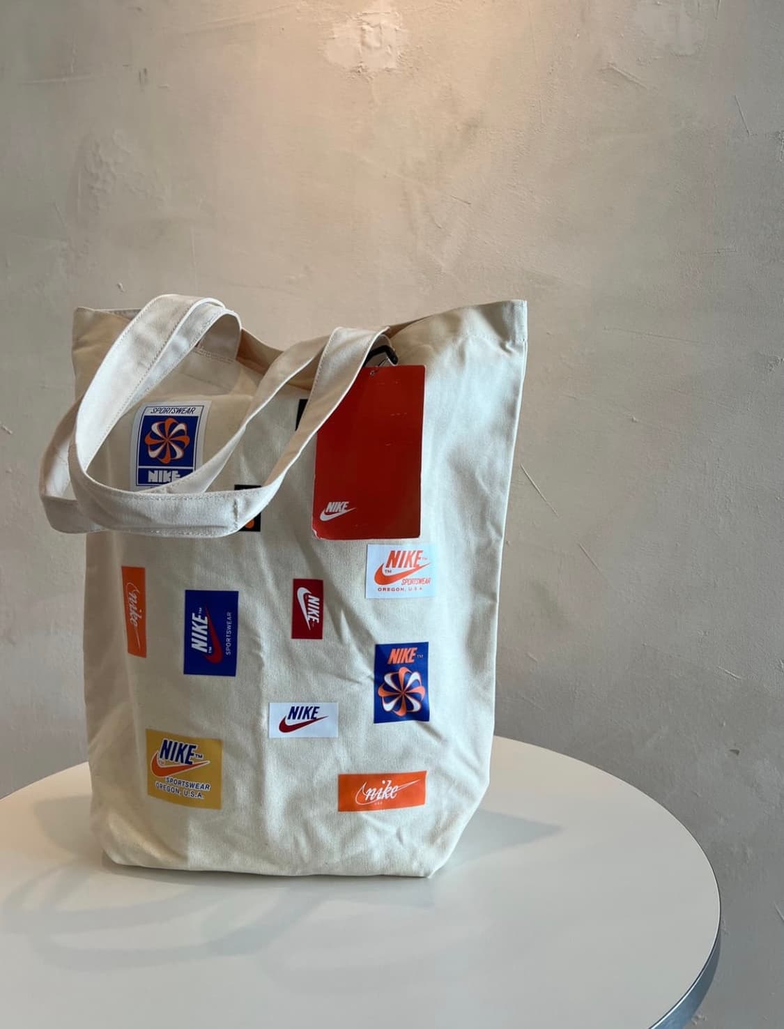  나이키 레트로 로고 일본판 캔버스 토트백 새제품 상품이미지1