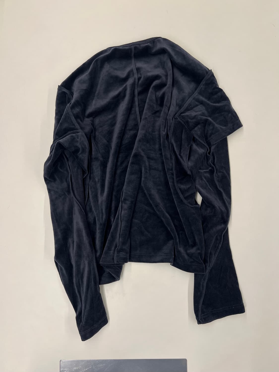 네버포겟 벨루어 더블 레이어 슬리브 네이비 M 상품이미지3