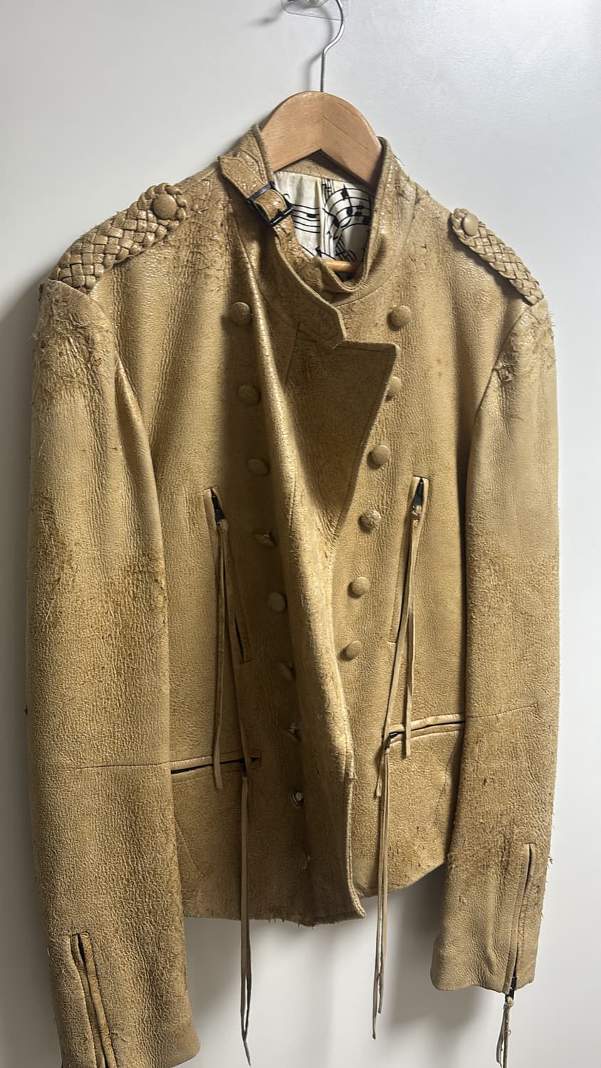 넘버나인 07ss 나폴레옹 레더 라이더 자켓 3사이즈 상품이미지3