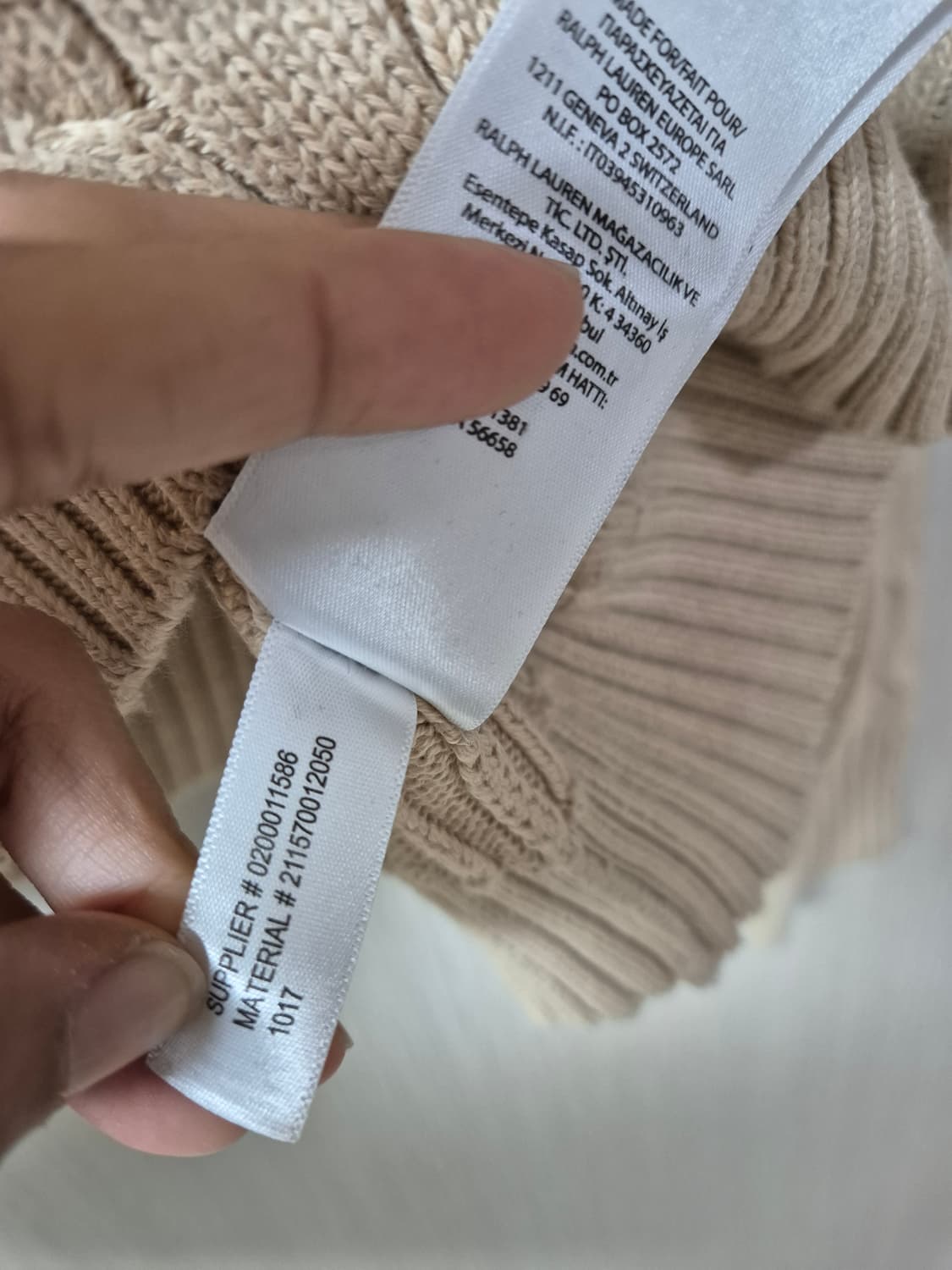 (정품) 폴로 랄프로렌 케이블 니트 꽈배기니트 여성 XL (통통66) 상품이미지8