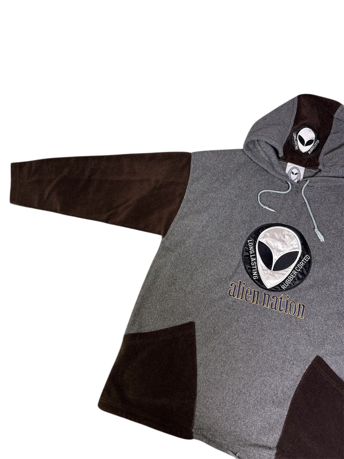 빈티지 90s ALIEN NATION 에일리언 네이션 플리스 후드 OS 상품이미지4