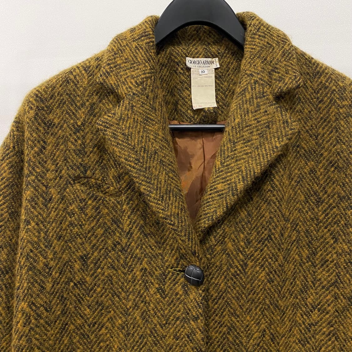 조르지오 아르마니 ITALY 헤링본 울 코트 상품이미지3
