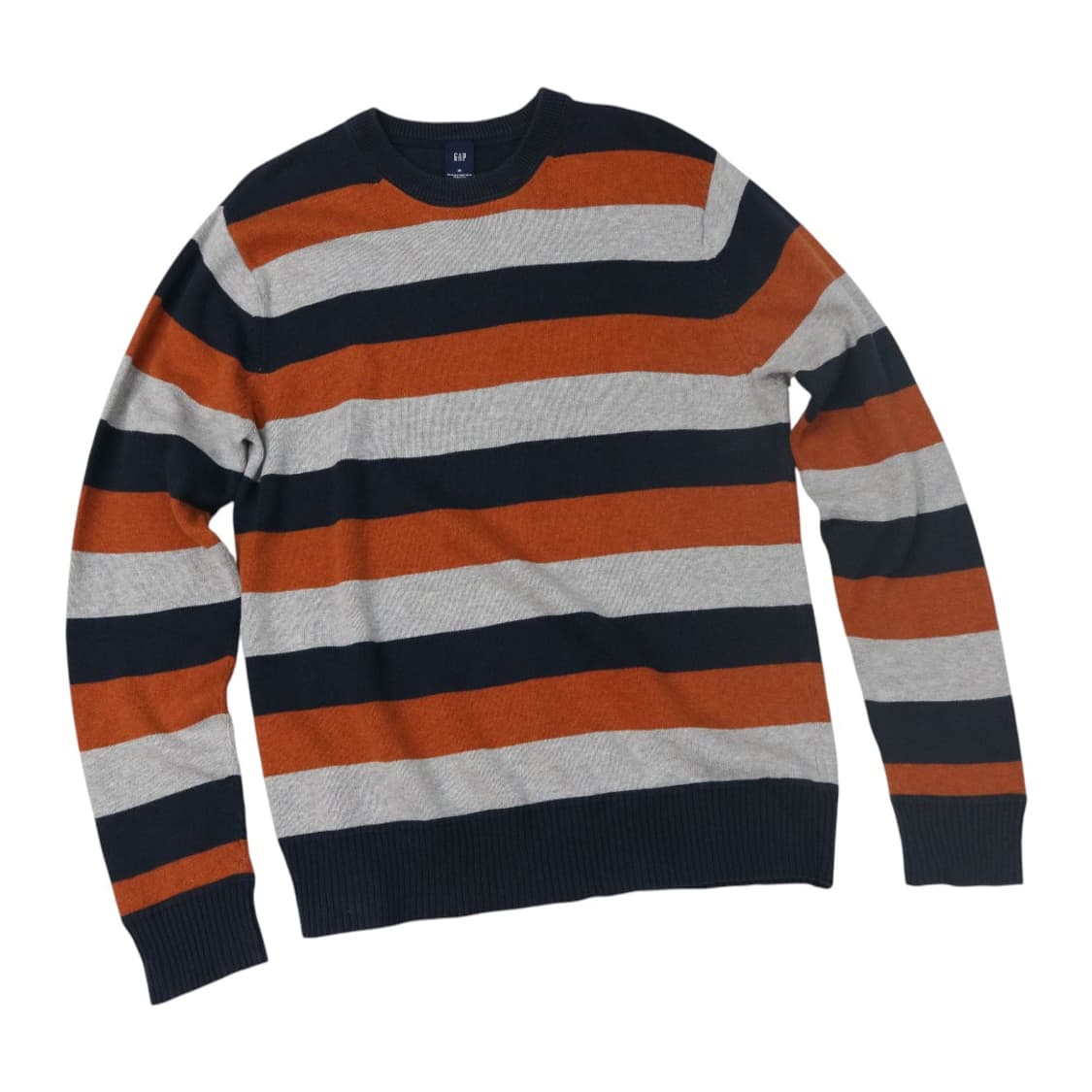 GAP 갭 빈티지 멀티 스트라이프 코튼 울 니트 (M) 상품이미지1