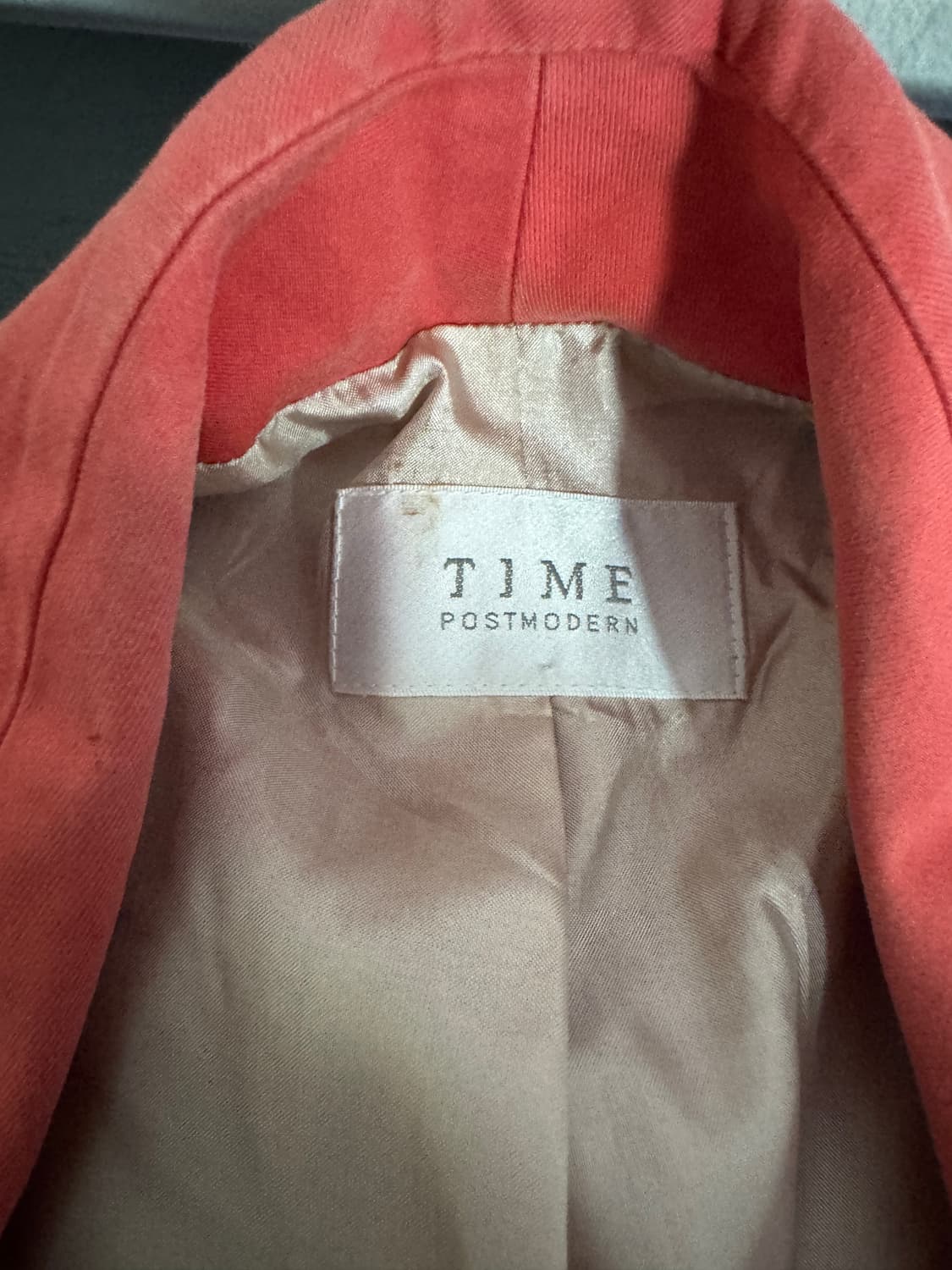 여성 한섬 타임 Time 이태리 원 버튼 롱 자켓 상품이미지3