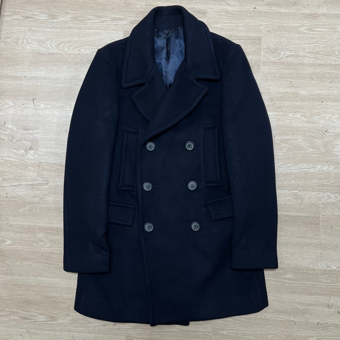 카이아크만 남성 모직 더블 피코트 [네이비] M/95 상품이미지1