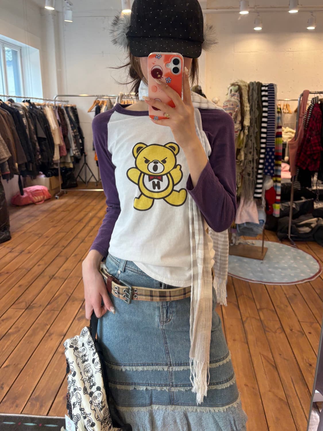 히스테릭글래머 퍽베어 7부 슬리브 상품이미지5