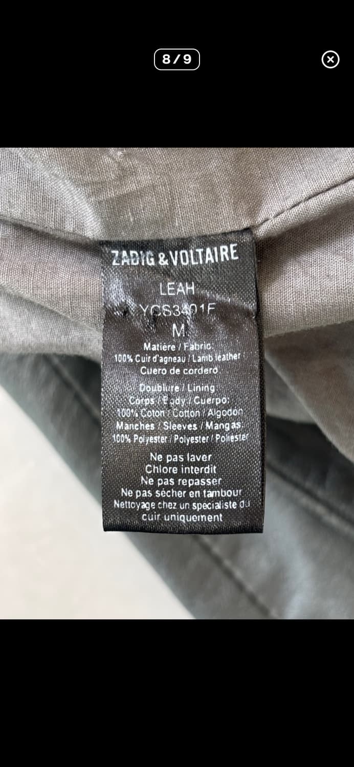 Zadig&Voltaire Leather jacket 상품이미지4
