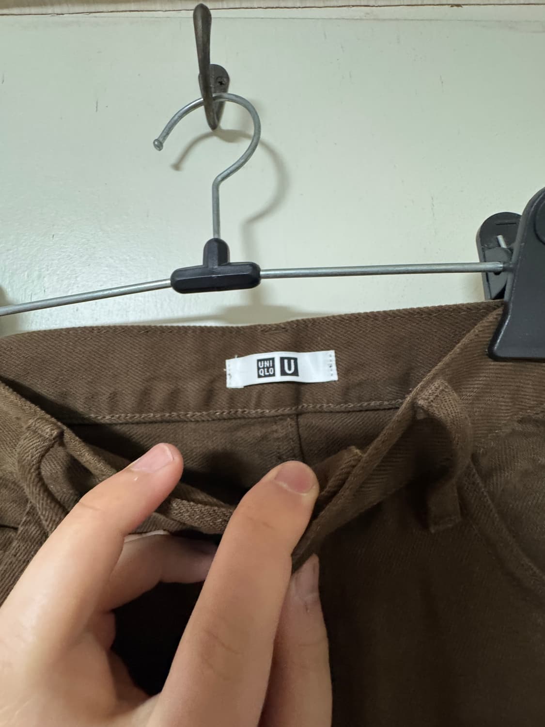 [32] 유니클로u 데님 팬츠 브라운 상품이미지3