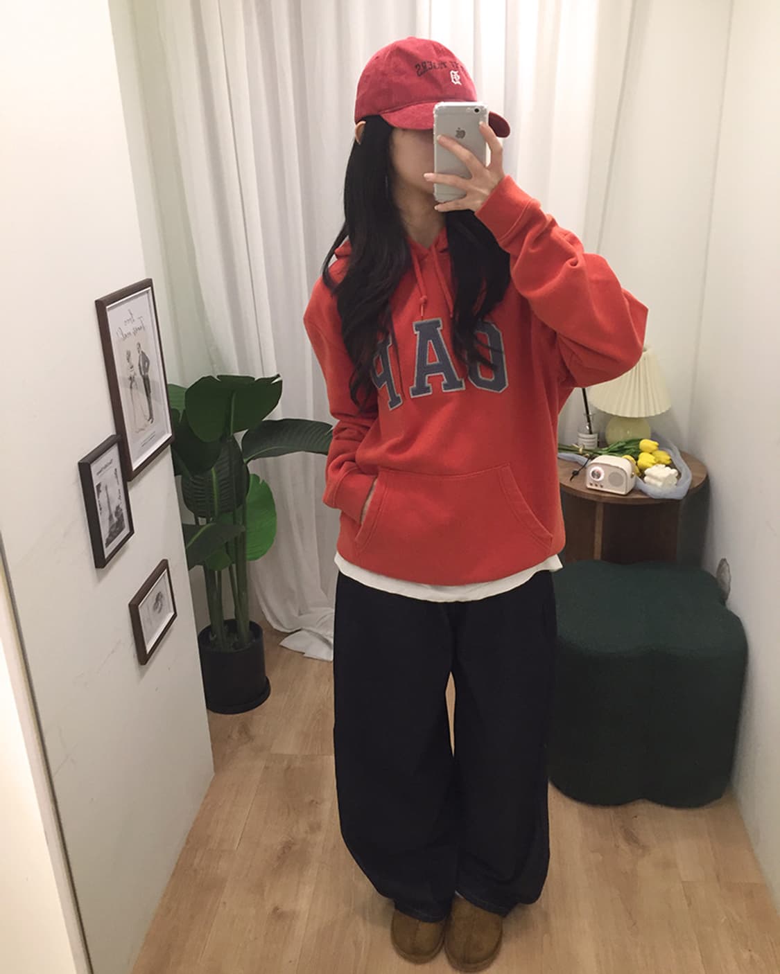 여성 GAP 오버핏 후드티 100~105 상품이미지1