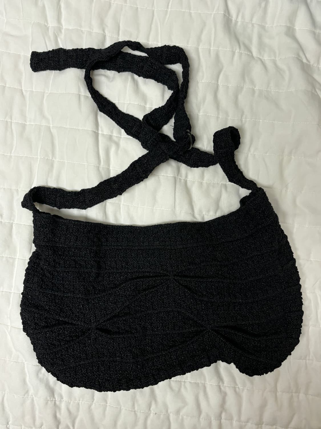 프로페서 이 Gathered Knit Bag Black 상품이미지5