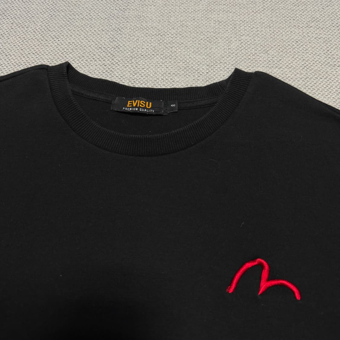 EVISU 에비수 큐빅 로고 맨투맨 상품이미지2