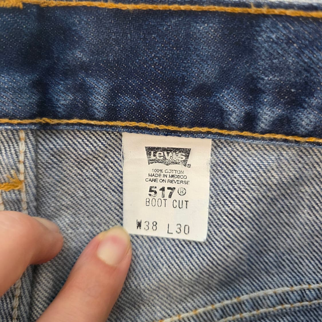 [W38L30]00s 리바이스 517 부츠컷 데님 팬츠 상품이미지4