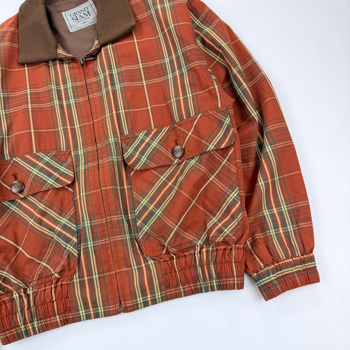 먼싱웨어 체크 블루종 자켓 상품이미지4