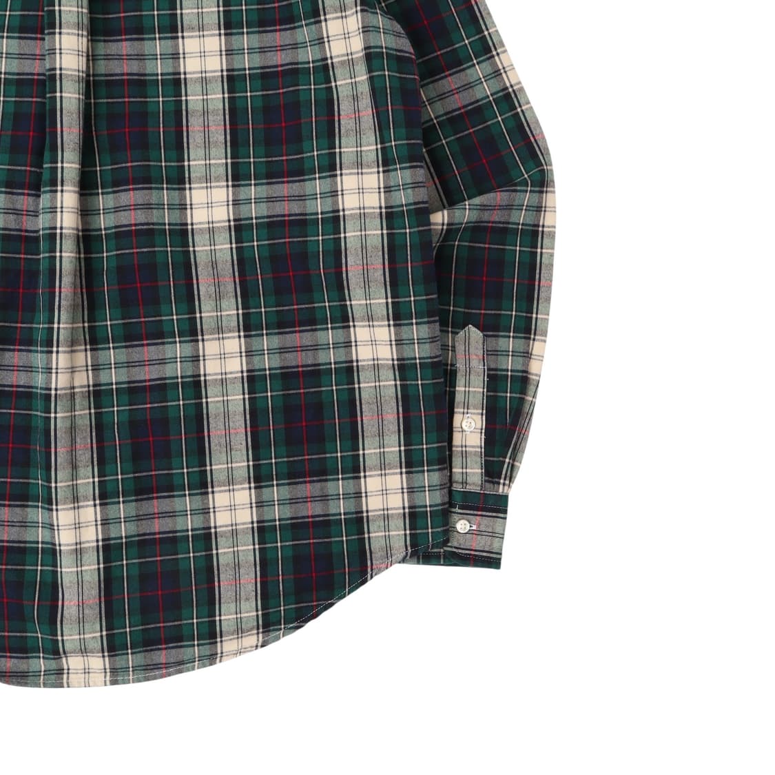 폴로 랄프로렌 그린 플래드 체크 멀티포니 코튼 셔츠 상품이미지7
