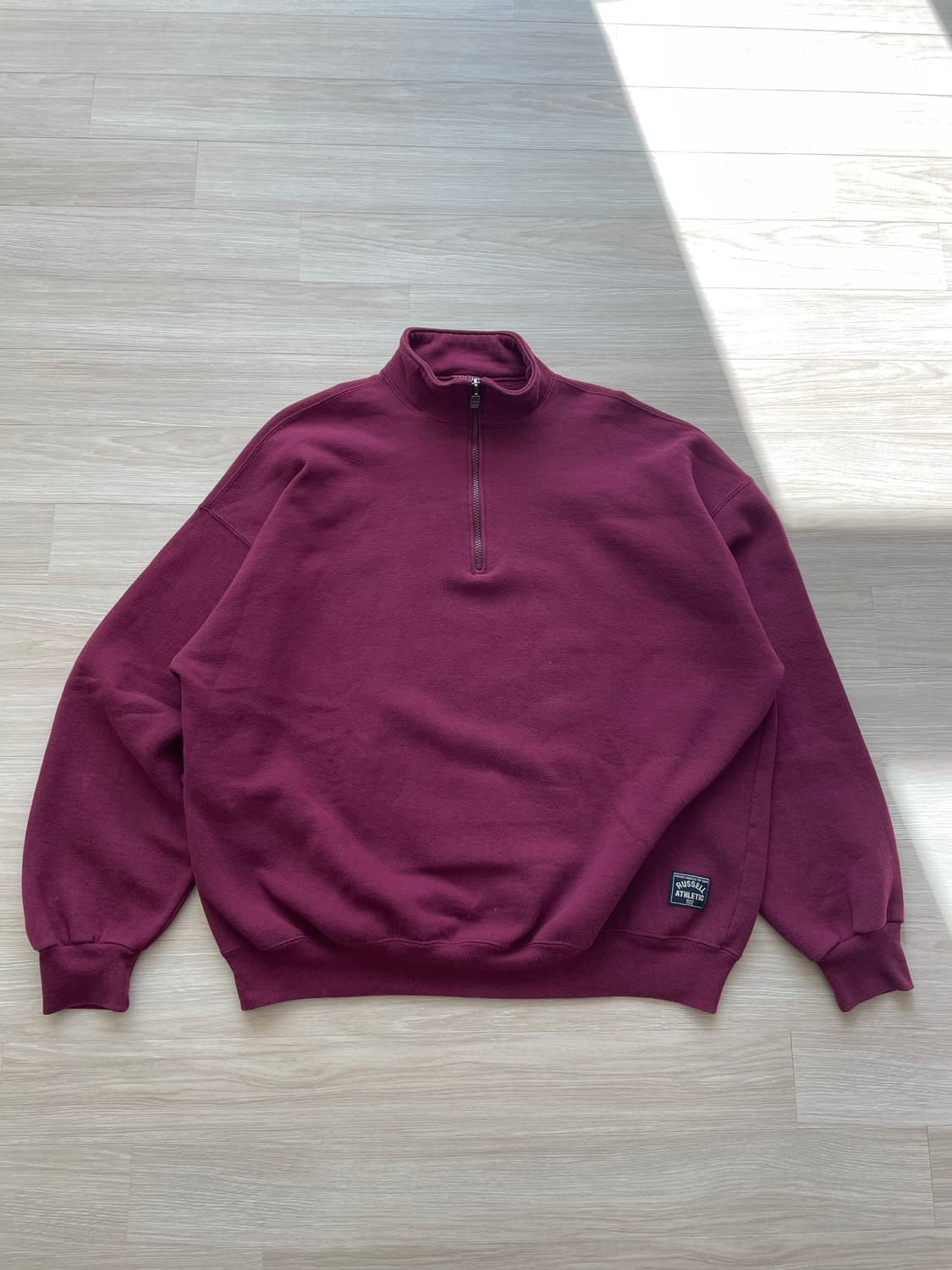 90s russell athletic half zip 러셀 반집업 스웻 상품이미지1