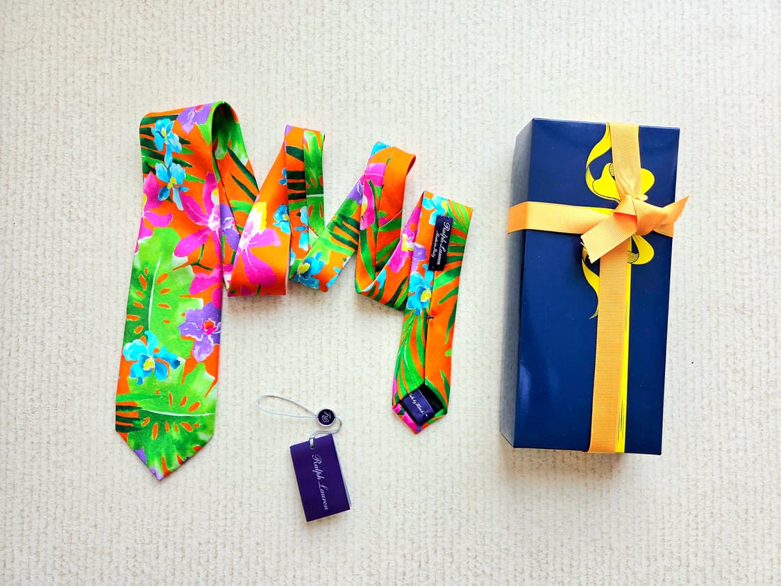 랄프로렌 퍼플라벨 트로피칼 넥타이 상품이미지9