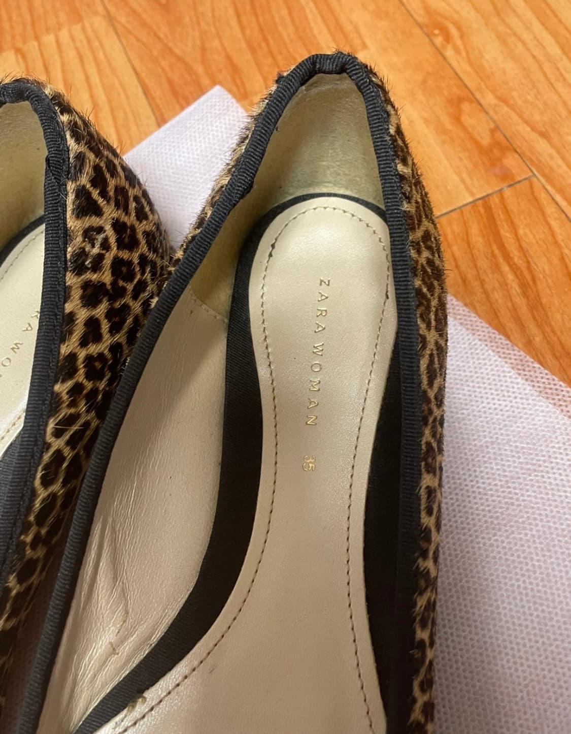 자라 우먼 송치 플랫슈즈 (225)  상품이미지3