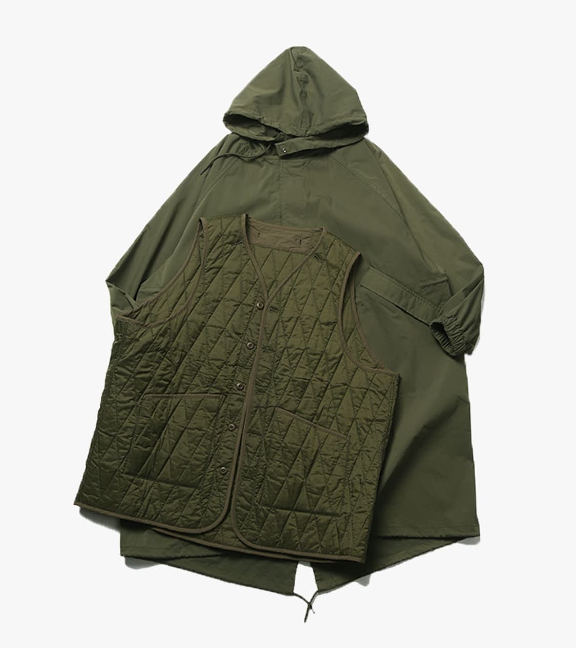 TOWN CRAFT - QUILTED LINER SNOW PARAK 상품이미지1