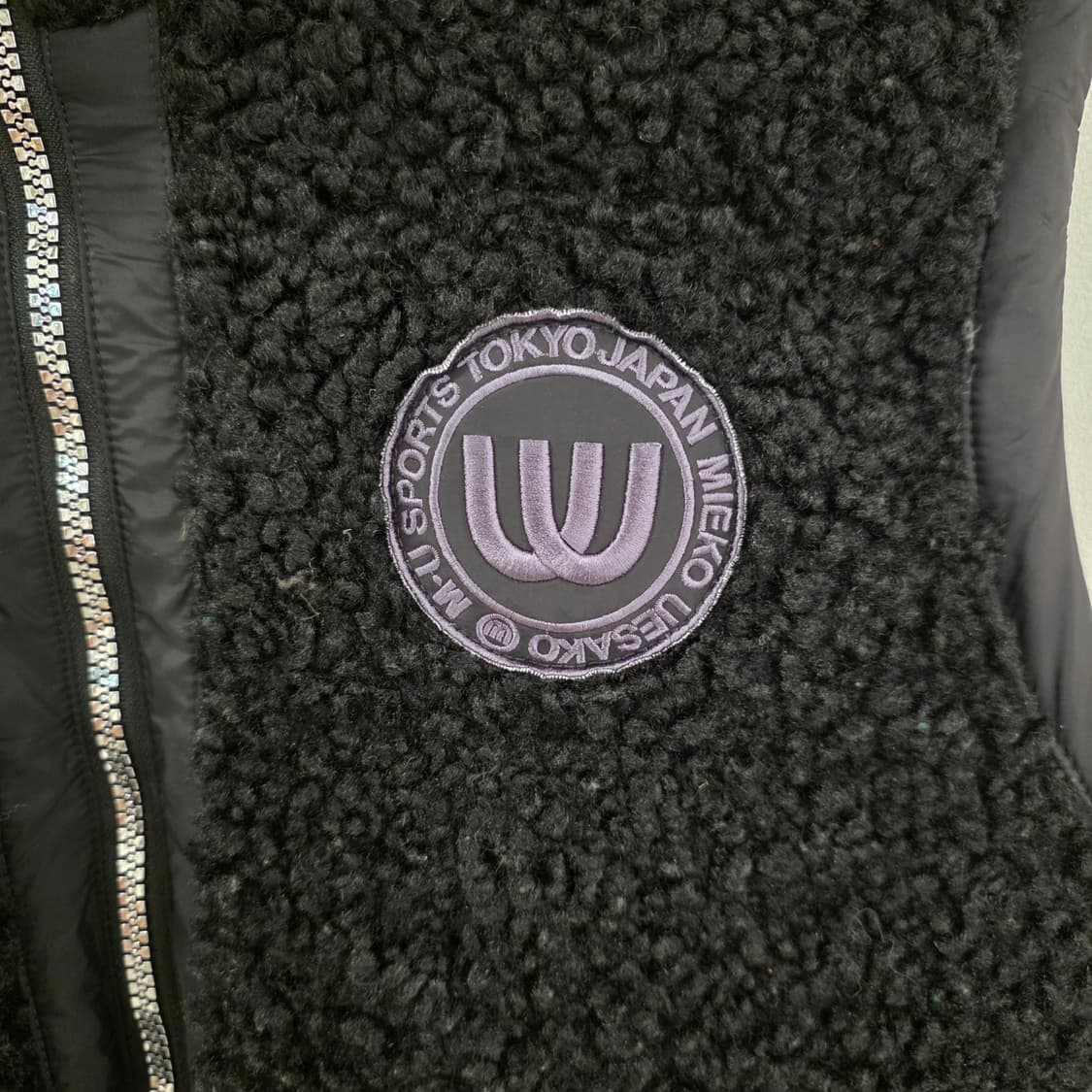 M.U SPORTS 뽀글이 후드 조끼 XL 블랙 상품이미지4