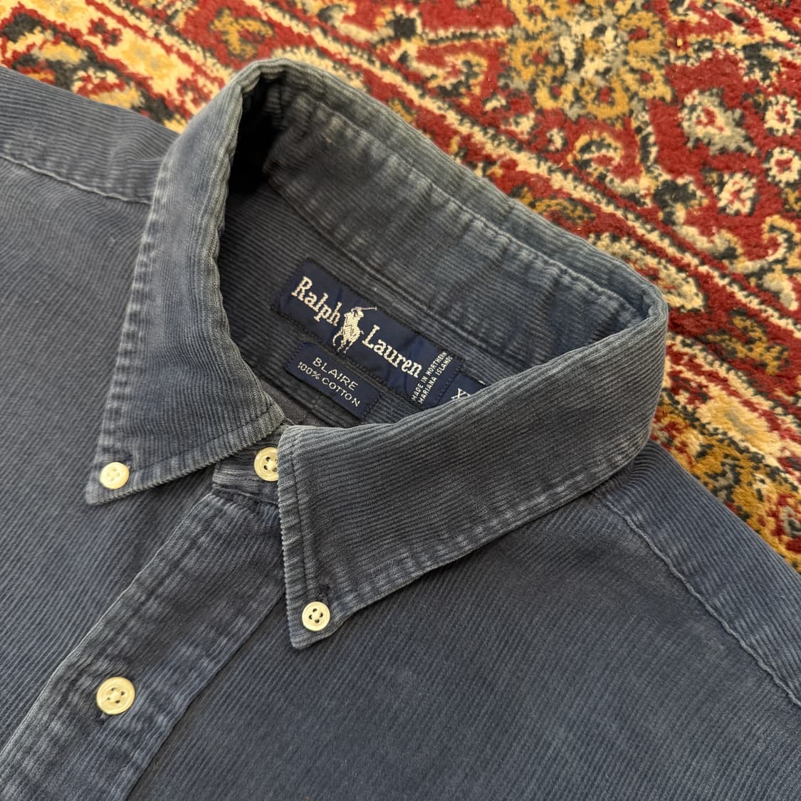 90s 폴로 랄프로렌 블레어 핏 코듀로이 셔츠 [ 105-110 ] 상품이미지2