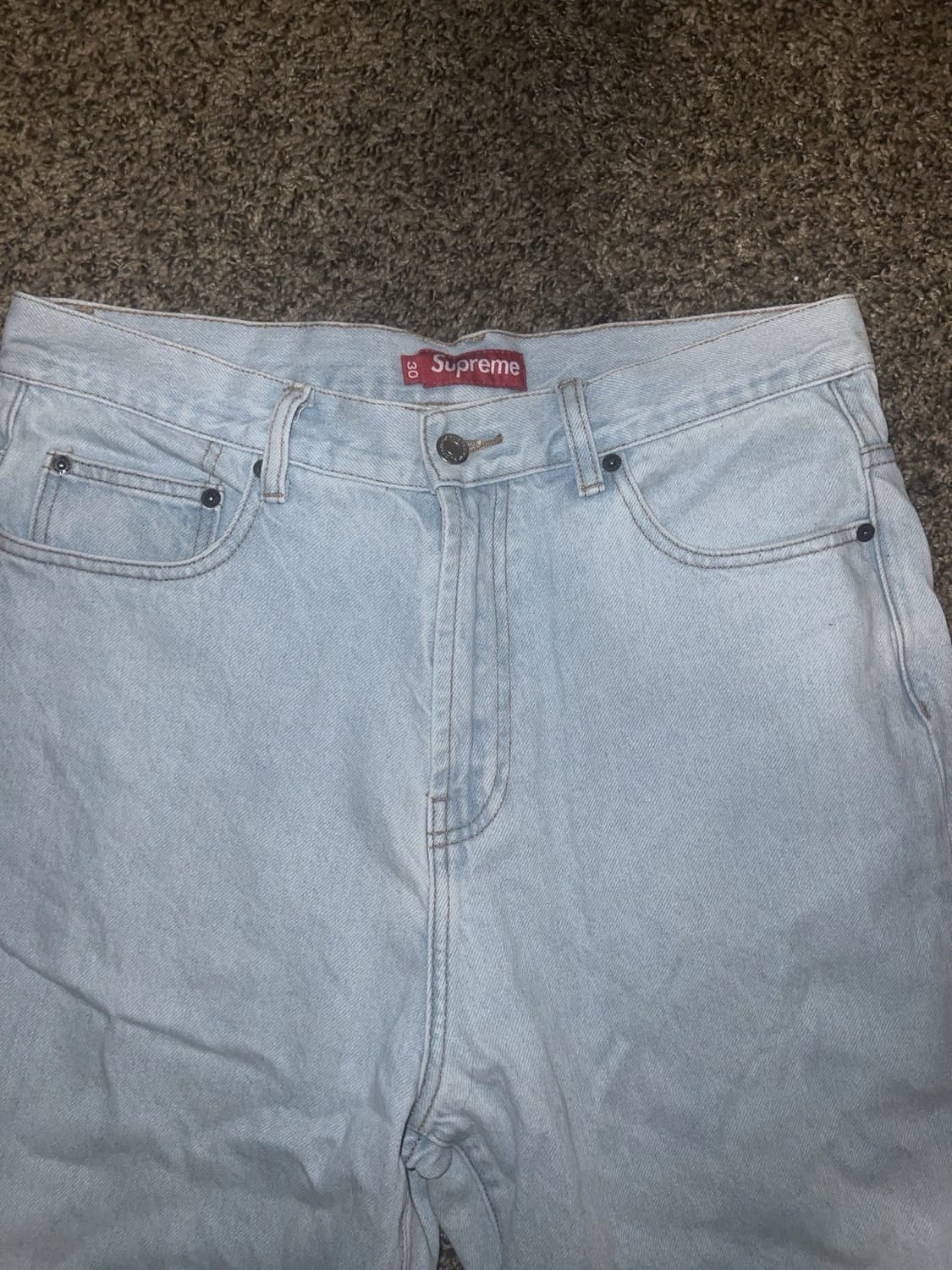 슈프림 배기 진 라이트 워시드 인디고 30 상품이미지4