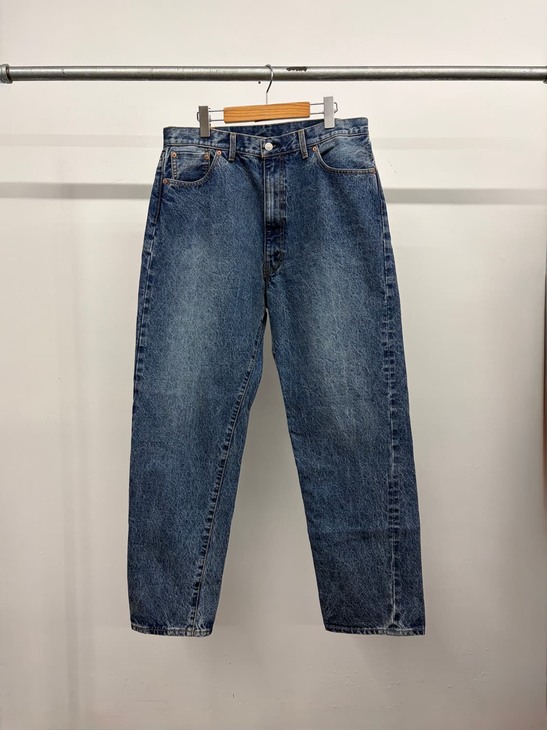 (34) 캡틴선샤인 5P 지퍼 프론트 데님 팬츠 빈티지 워시 상품이미지2
