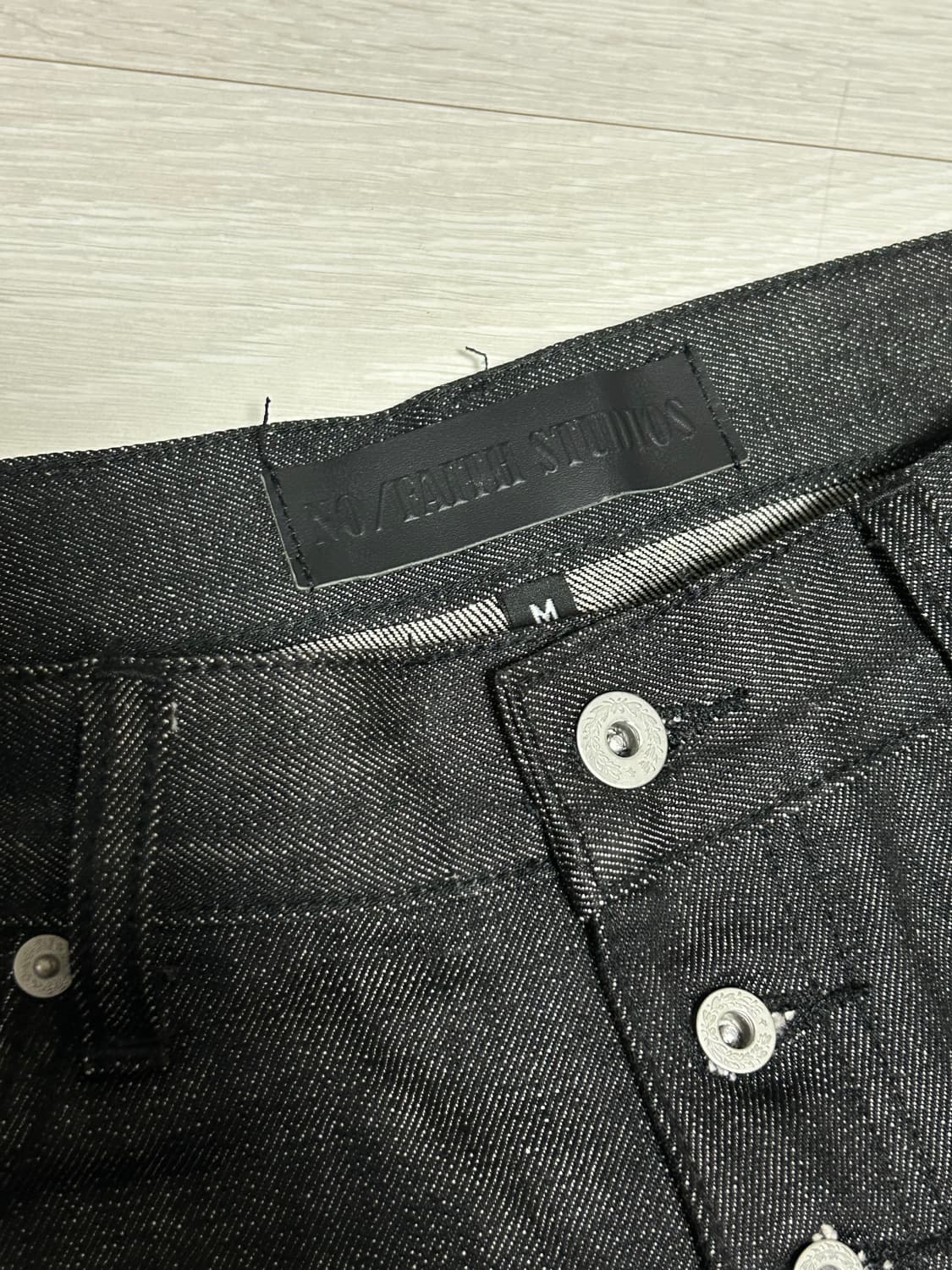 노페이스 스튜디오 재페니즈 데님 루즈핏 블랙 m size 상품이미지2