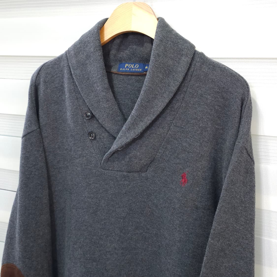 폴로랄프로렌 숄카라 엘보우패치 스웨터- XL사이즈 상품이미지2