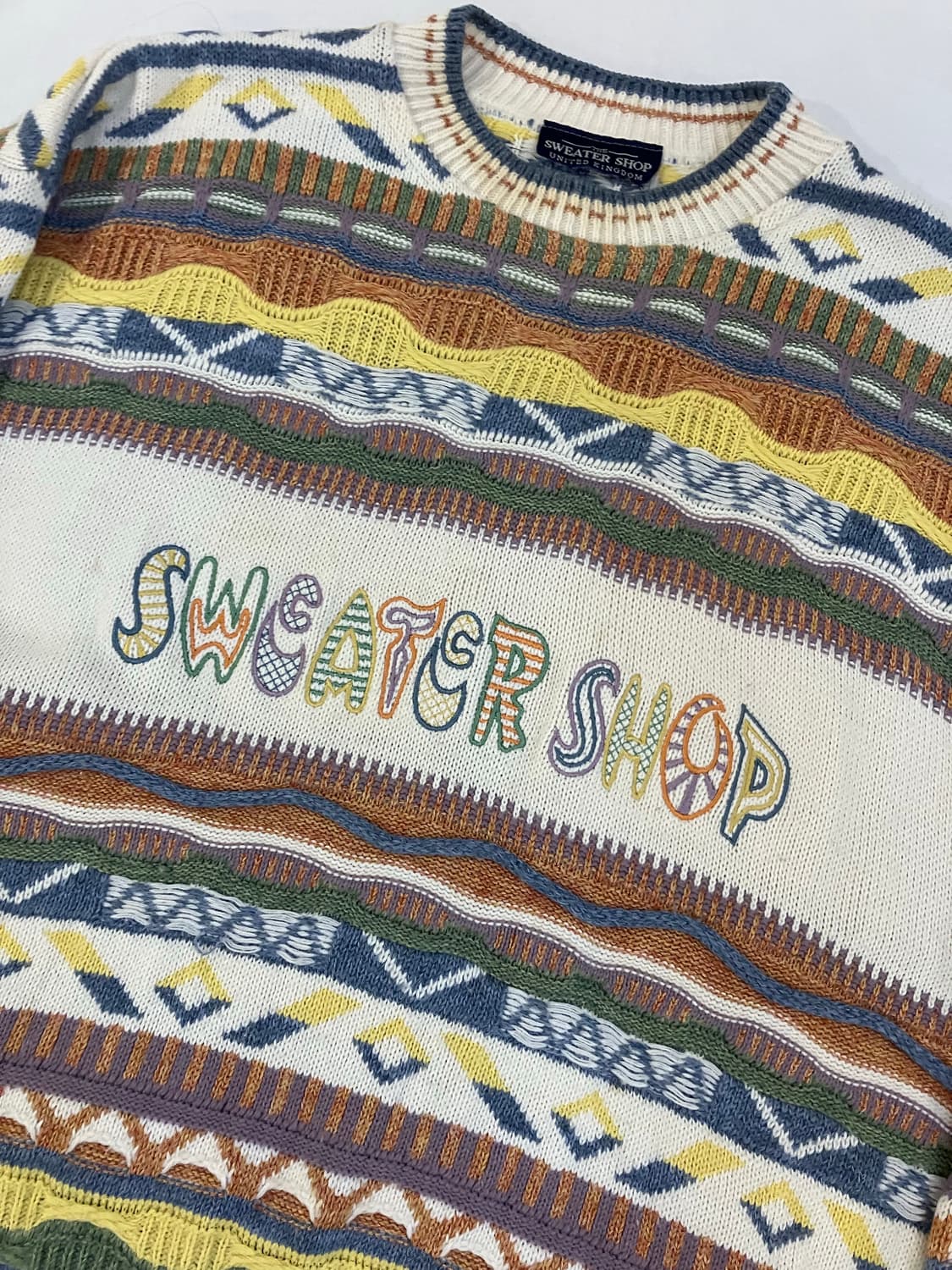 90s Sweater Shop 멀티케이블 쿠지 니트 상품이미지3