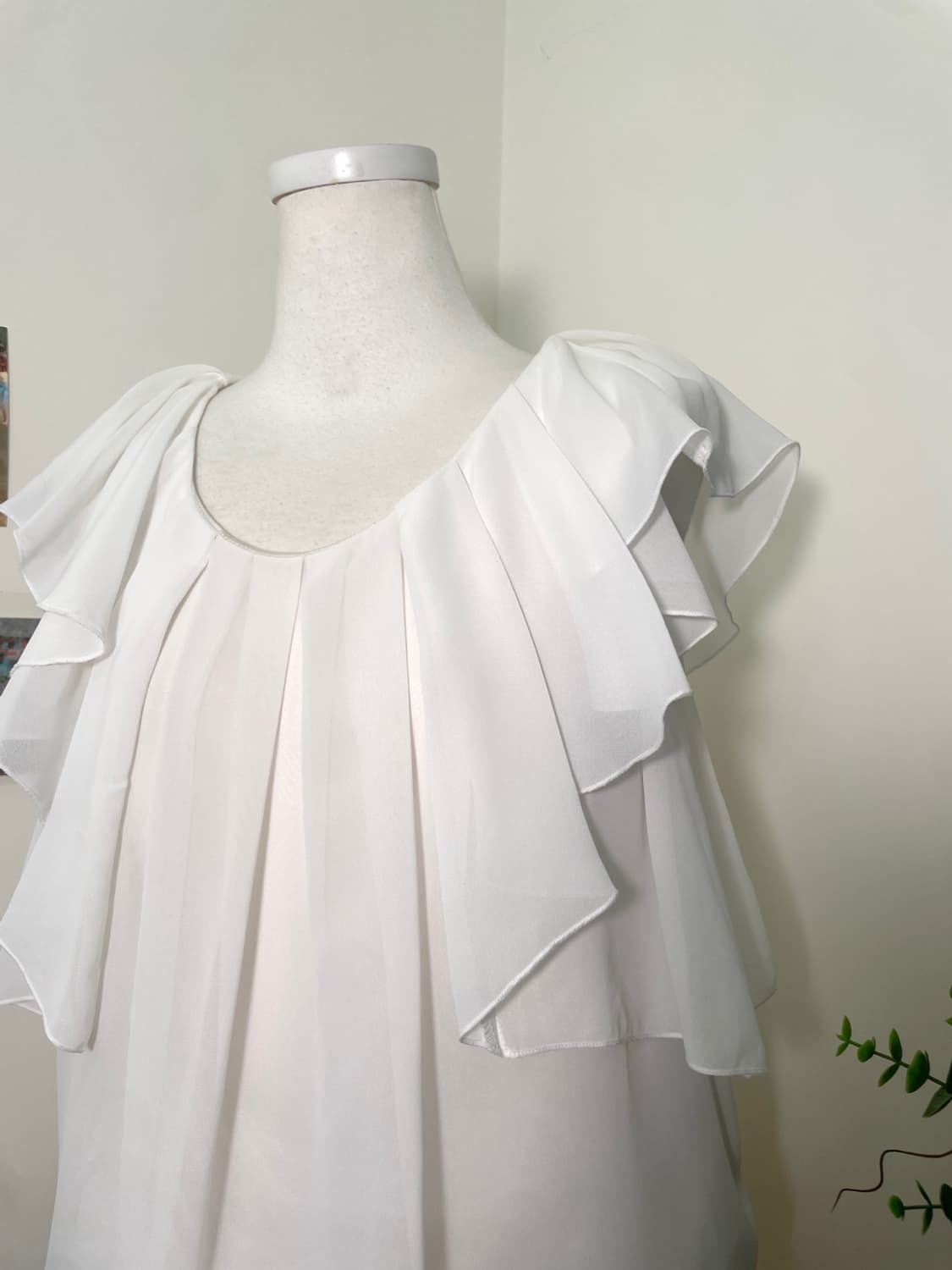 INGNI white pleats fairy blouse(size-M) 상품이미지7