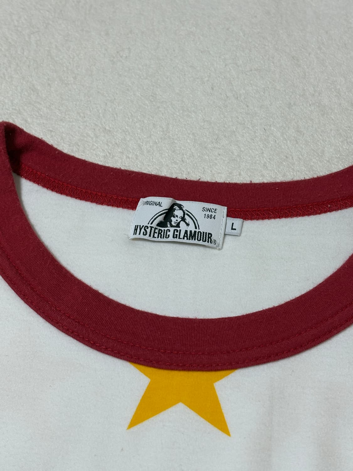 Hysteric glamour 스타 링거 티 L 상품이미지3