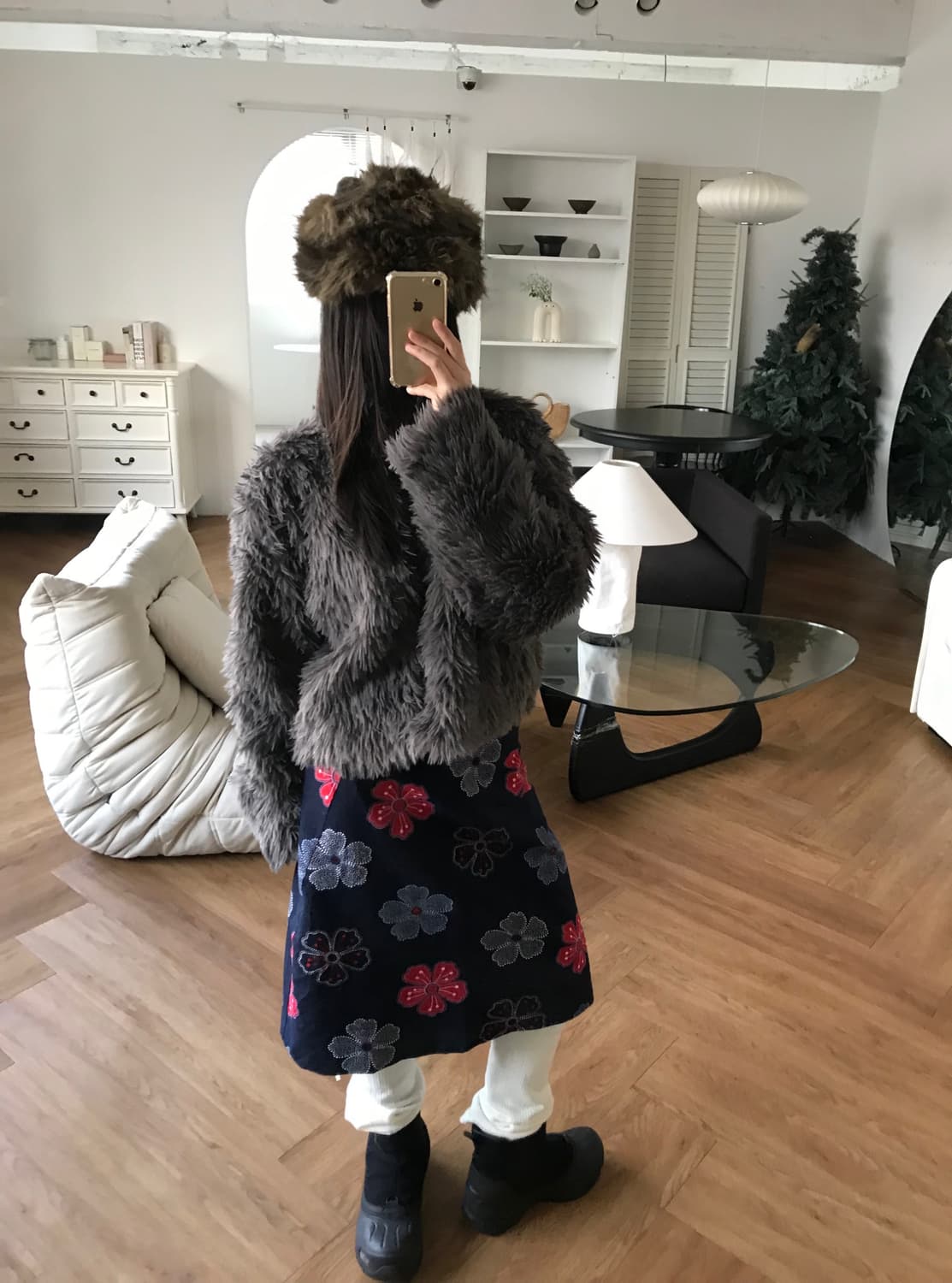 vintage pattern skirt 상품이미지2