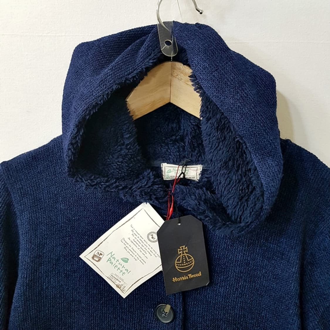 [새상품] Natural Palette Harris Tweed 니트 후드 상품이미지2