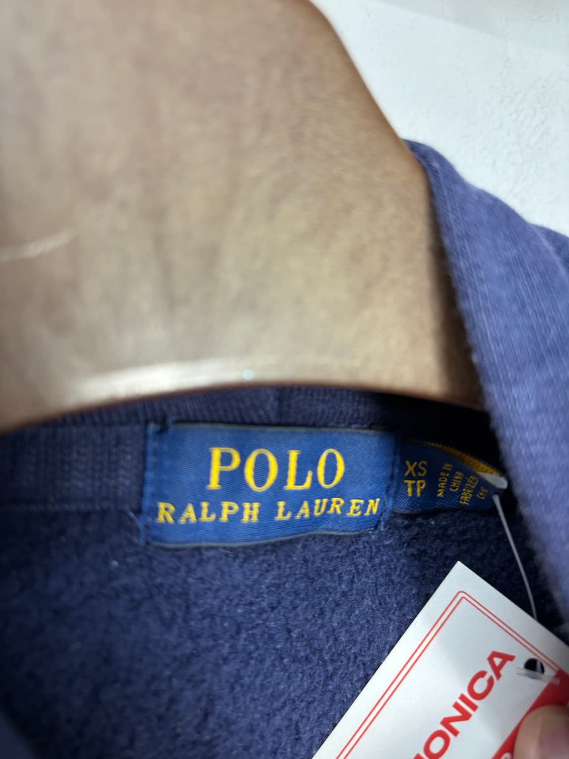 폴로랄프로렌 레드포니 네이비 코튼혼방 후드집업 A2967 상품이미지5