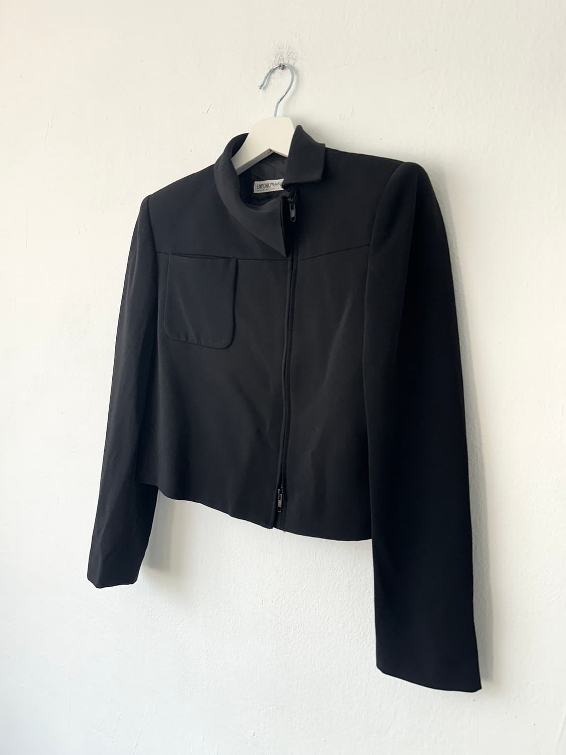 엠포리오 알마니 1998 비대칭 크롭 집업 자켓 상품이미지1