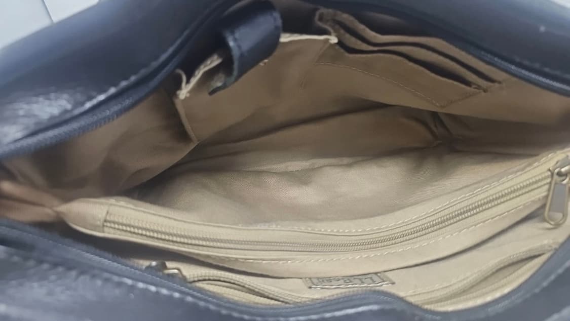 L.L.Bean Field & Town 블랙 레더 토트백 / 엘엘빈 빈티 상품이미지9