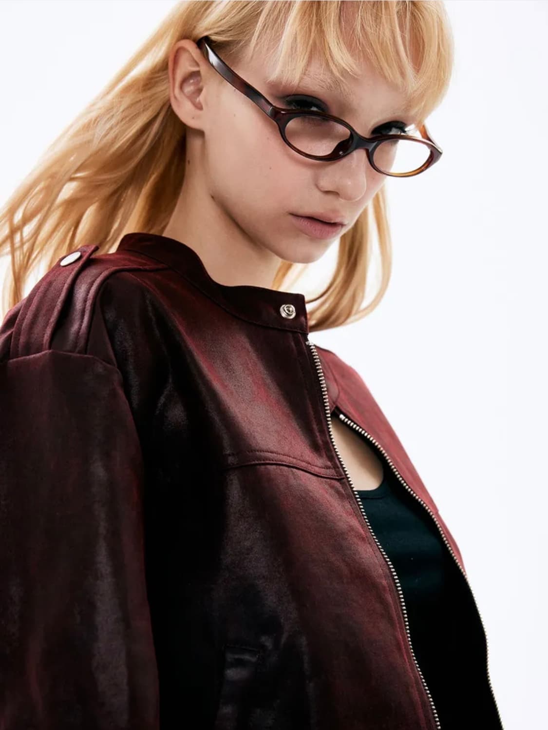 비수스 Visus Suede Biker Jacket Red 상품이미지4