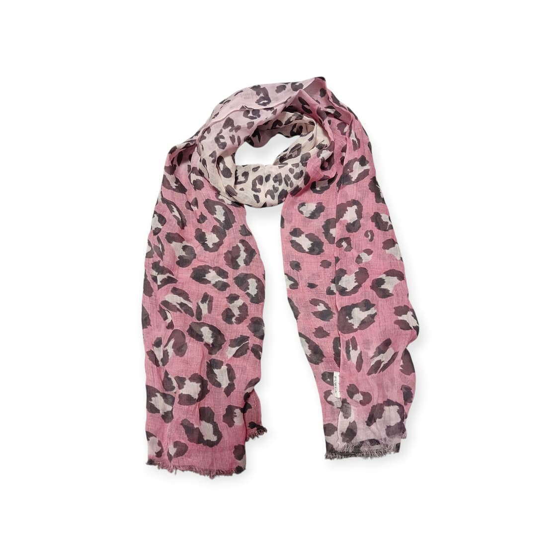 갸루 훌라 핑크 호피 스카프  상품이미지1