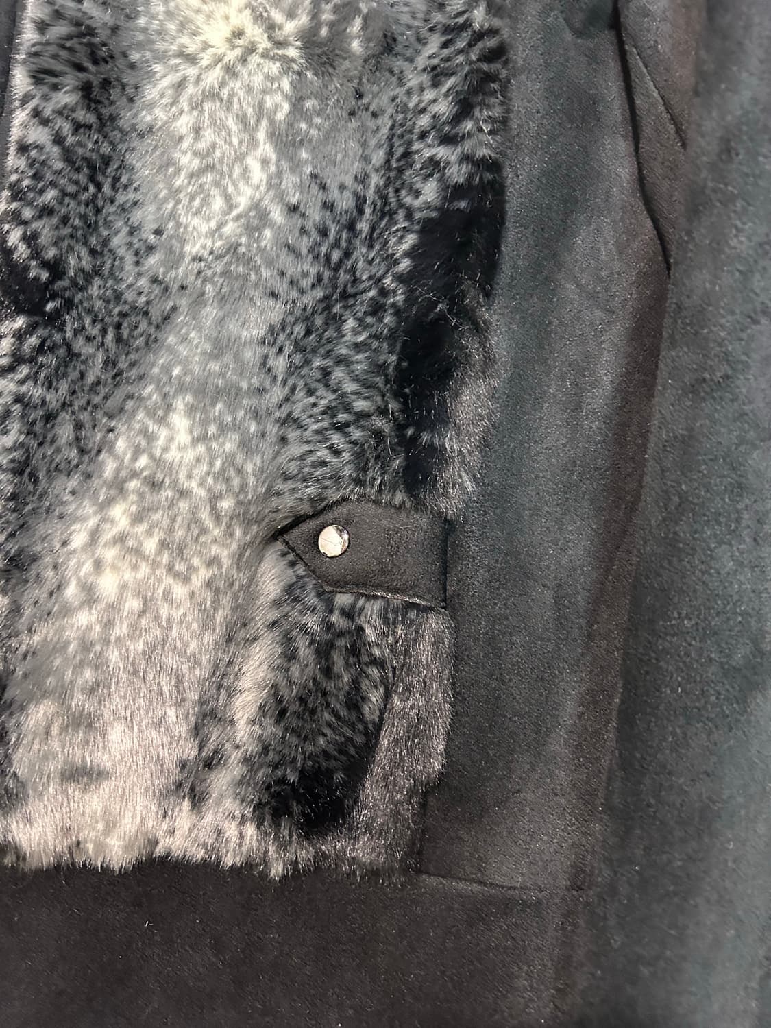 shadow marble faux fur zip jacket 상품이미지2