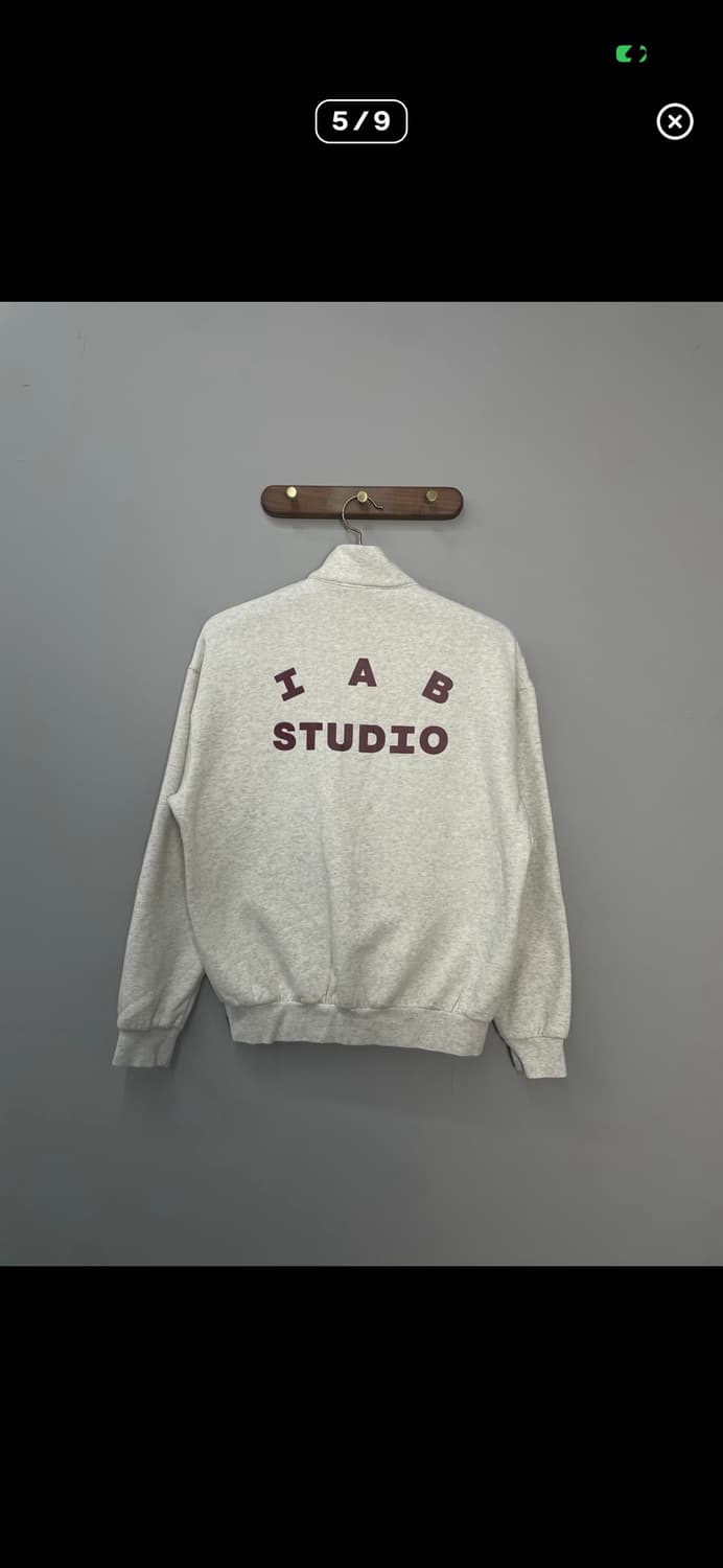 아이앱 스튜디오 오트밀 버건디 하프집업 A3544 상품이미지4