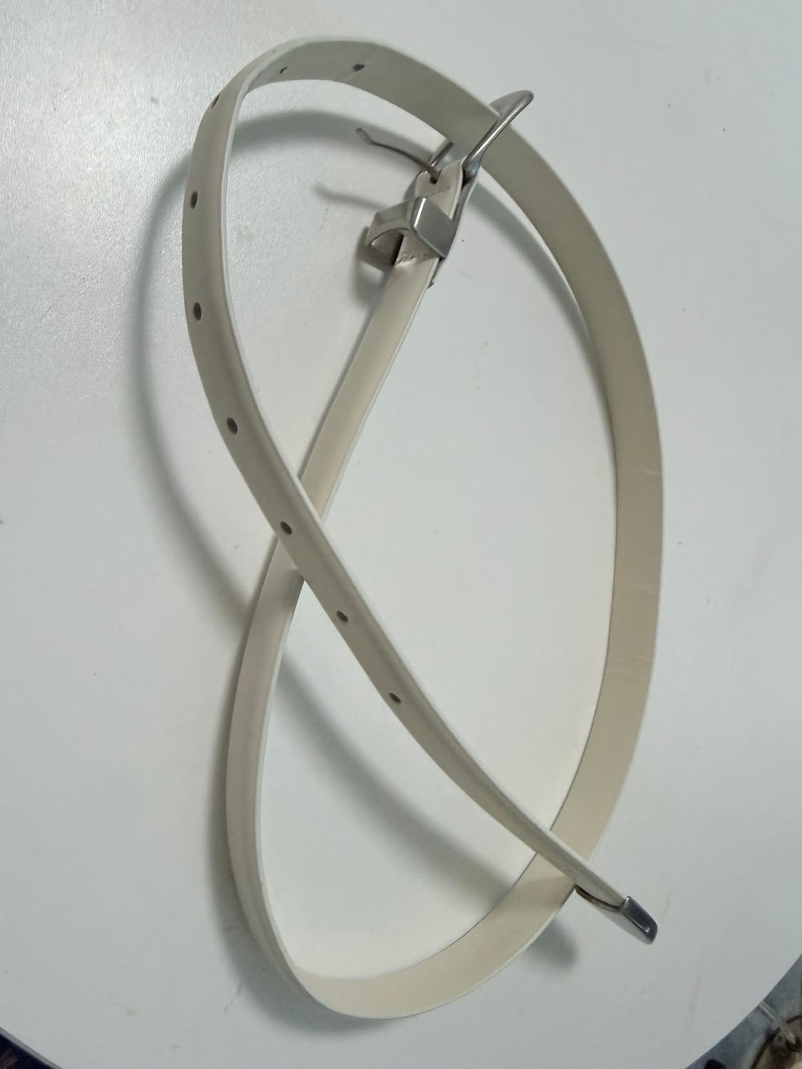 라벨 아카이브 벨트 LB slim leather belt ivory 상품이미지1