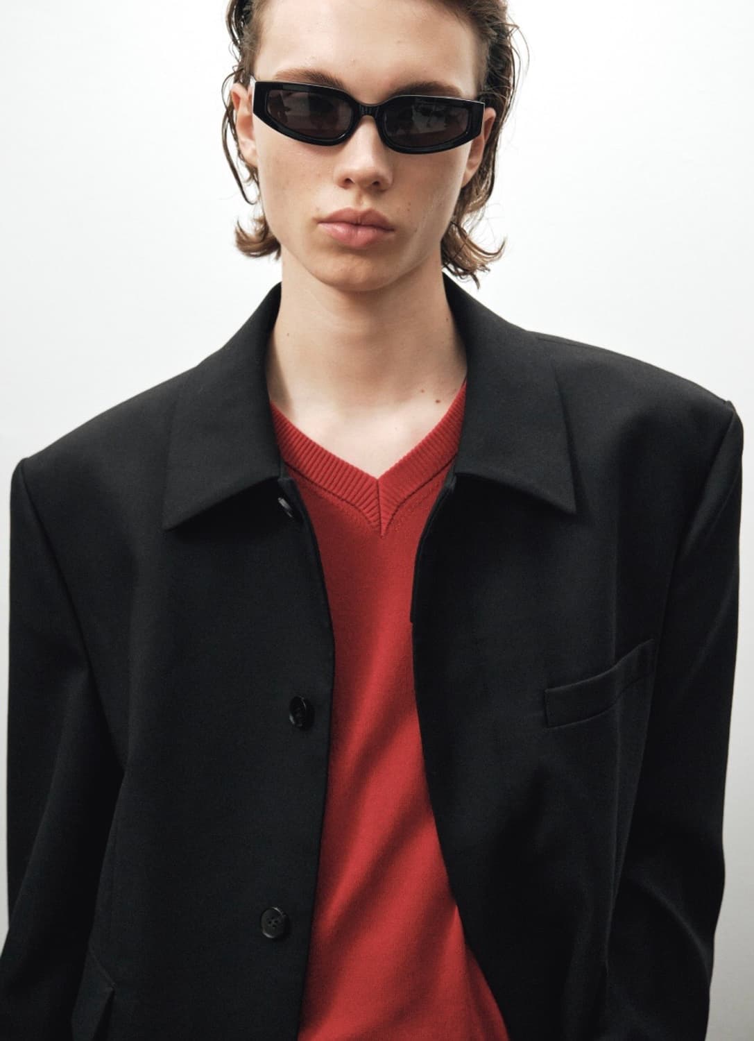 carry/싱글 울 블레이져 상품이미지4