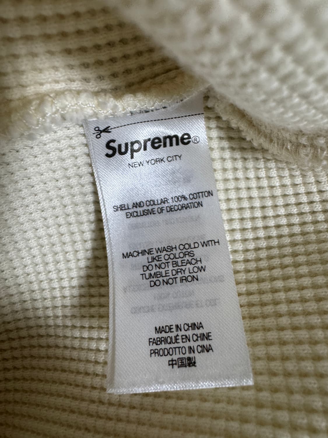 [L]슈프림 써멀 롱슬리브 폴로 내츄럴 - 23FW 상품이미지4